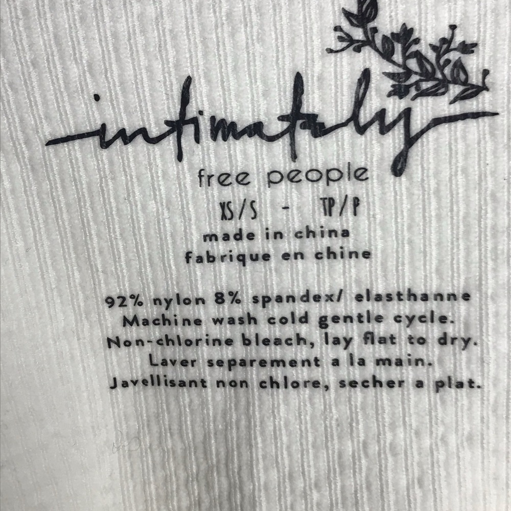 Free People Wide Rib Seamless Cami - Ivory - XS/S - Picture 6 of 6
